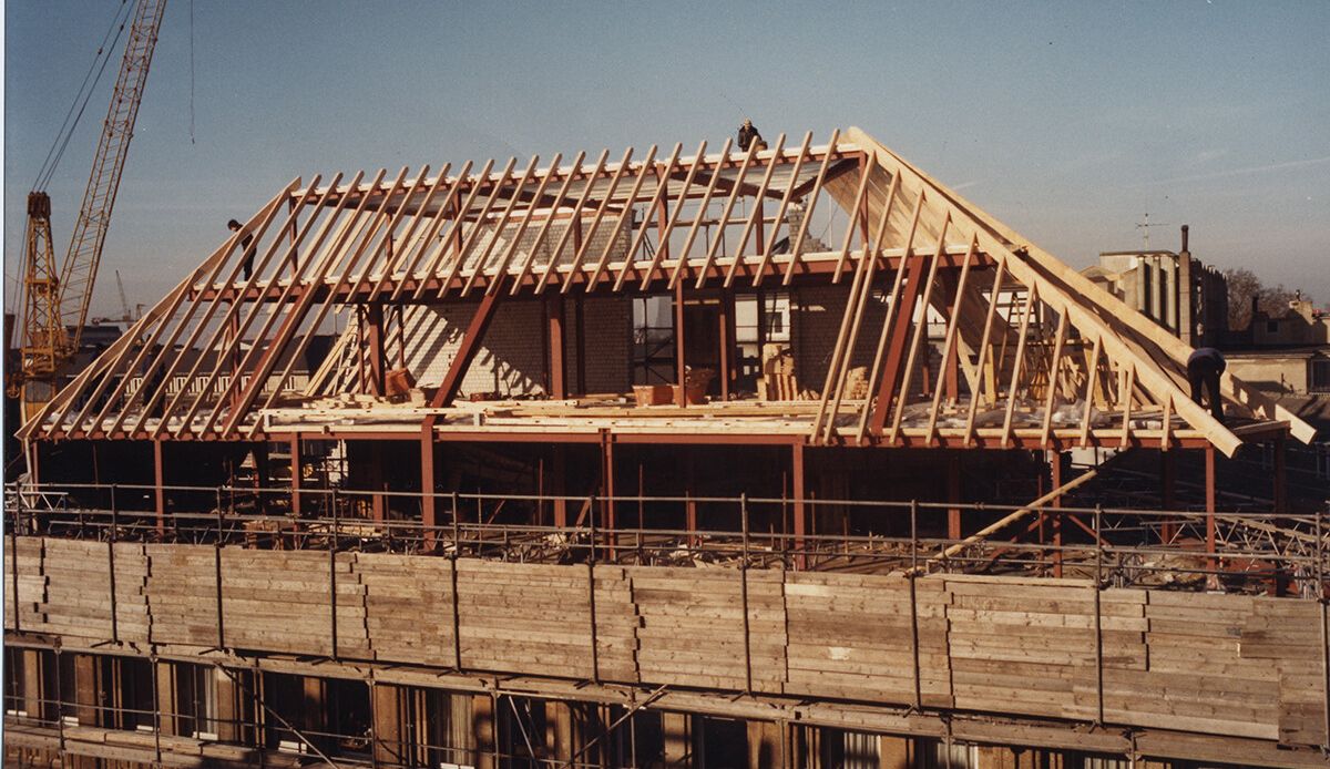 Sanierung des Hauses - Bau Dachstuhl