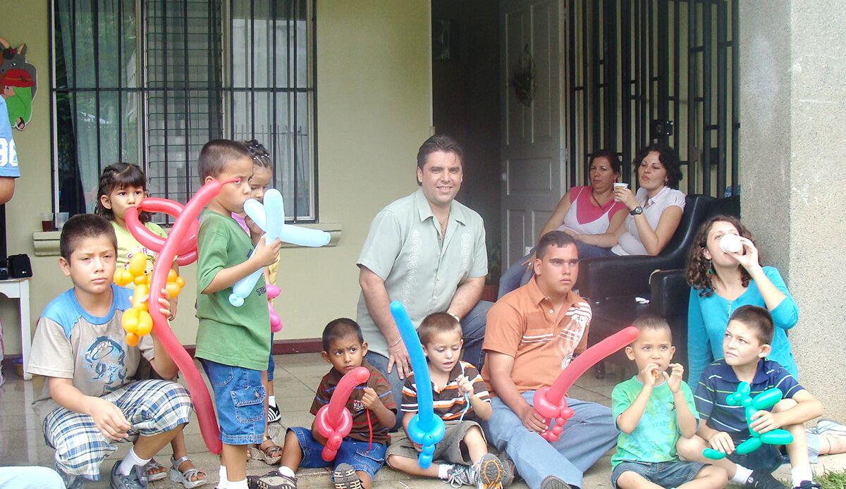 Kinder des Kinderheims in Costa Rica
